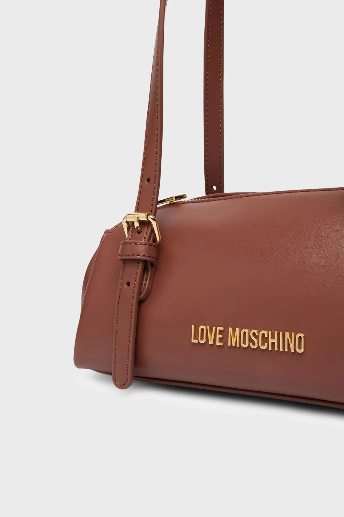 Love Moschino Logolu Ayarlanabilir Omuz Askılı Kadın Çanta JC4101PP1PLY0200 Taba - 6