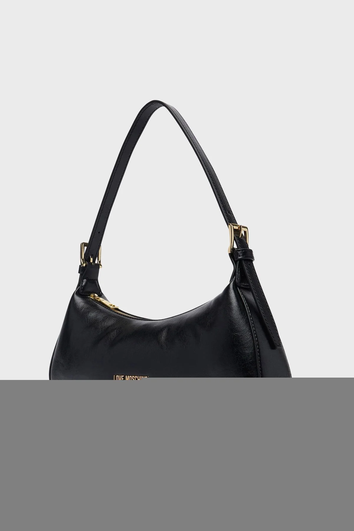 Love Moschino Logolu Ayarlanabilir Omuz Askılı Kadın Çanta JC4390PP1PKO0000 Siyah - 4