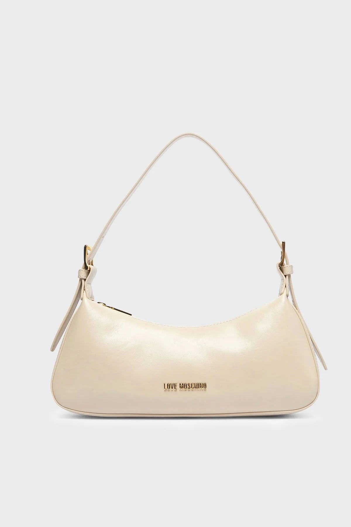 Love Moschino Logolu Ayarlanabilir Omuz Askılı Kadın Çanta JC4390PP1PKO0110 Bej - 1