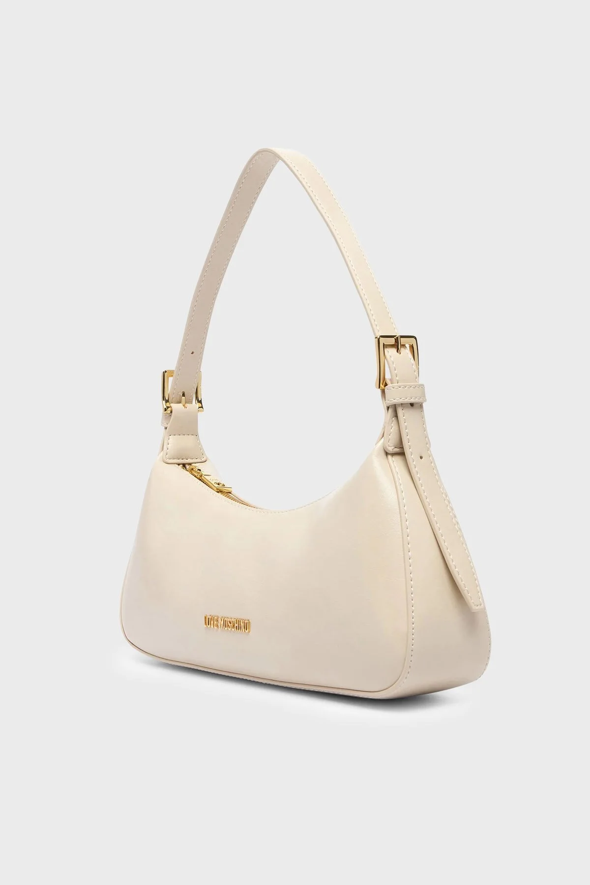 Love Moschino Logolu Ayarlanabilir Omuz Askılı Kadın Çanta JC4390PP1PKO0110 Bej - 4