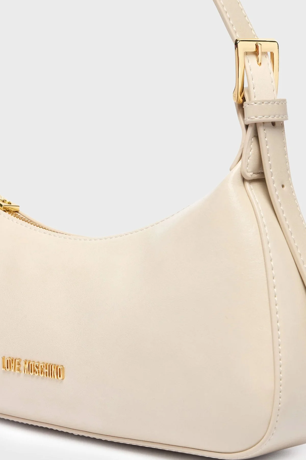 Love Moschino Logolu Ayarlanabilir Omuz Askılı Kadın Çanta JC4390PP1PKO0110 Bej - 6
