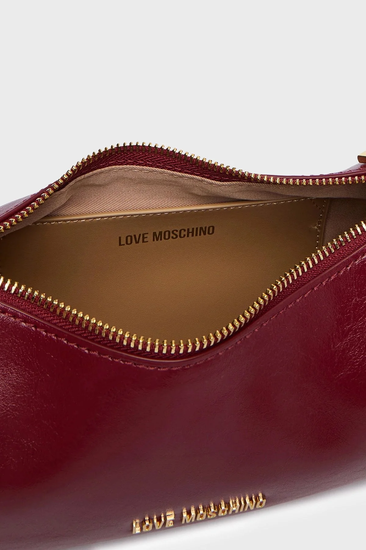 Love Moschino Logolu Ayarlanabilir Omuz Askılı Kadın Çanta JC4390PP1PKO0552 Bordo - 5