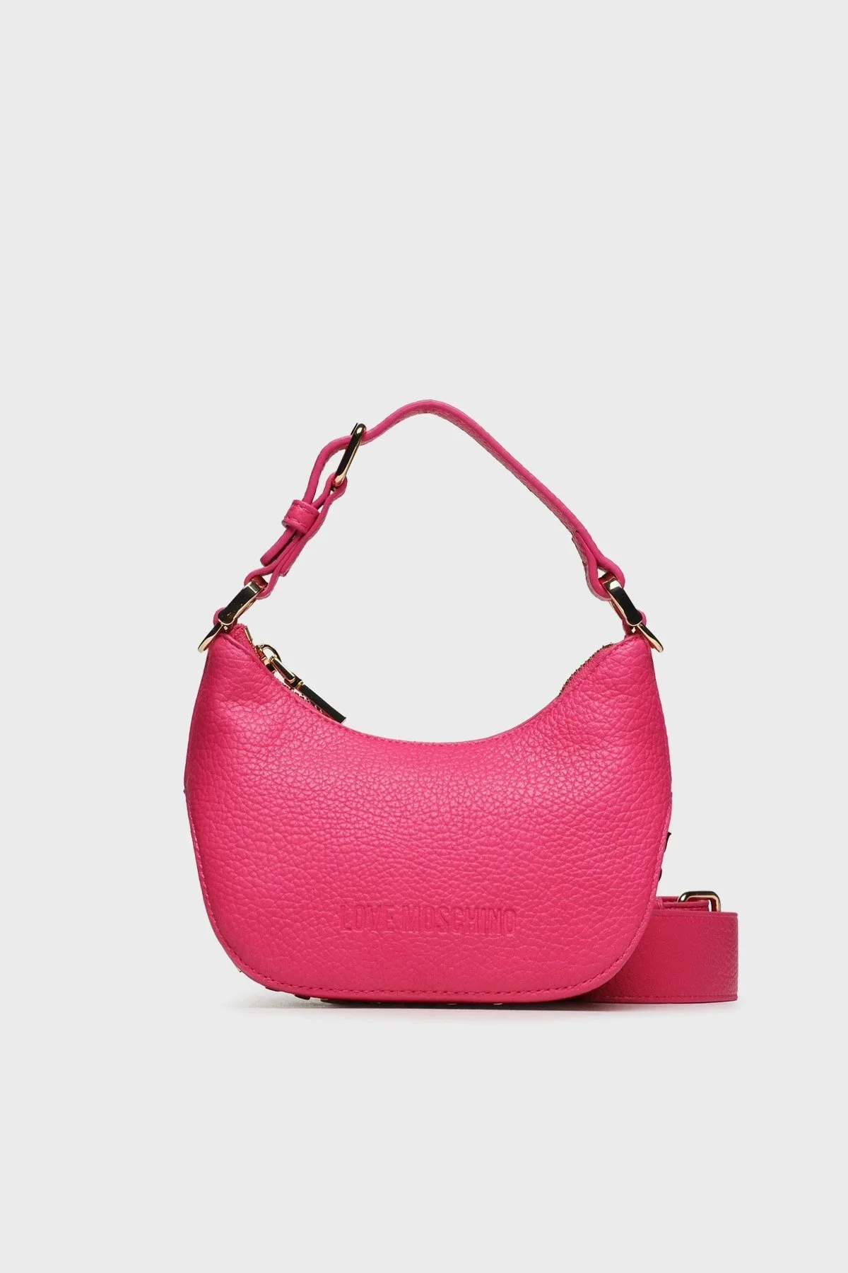 Love Moschino Logolu Ayarlanabilir Uzatma Askılı Bayan Çanta JC4019PP1HLT0615 FUŞYA - 1