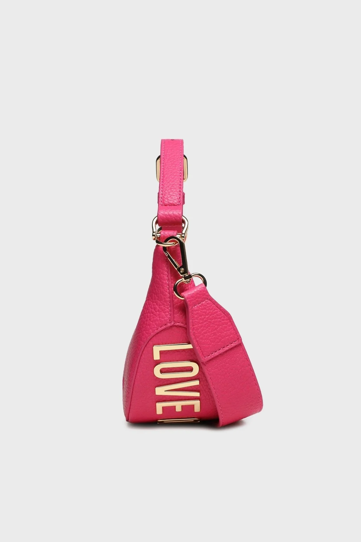Love Moschino Logolu Ayarlanabilir Uzatma Askılı Bayan Çanta JC4019PP1HLT0615 FUŞYA - 3