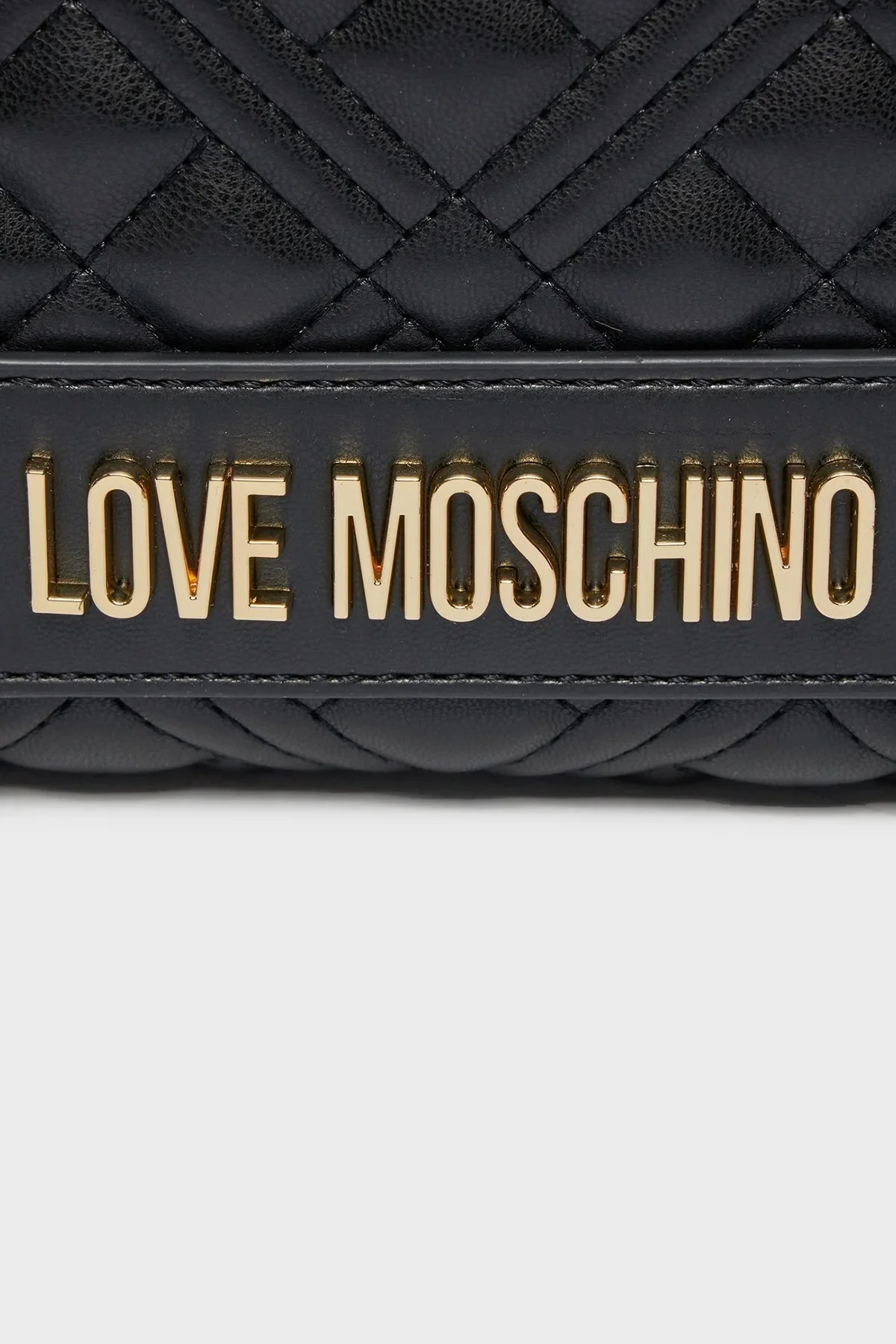 Love Moschino Logolu Ayarlanabilir Zincir Askılı Bayan Çanta JC4013PP1ILA0000 SİYAH - 5