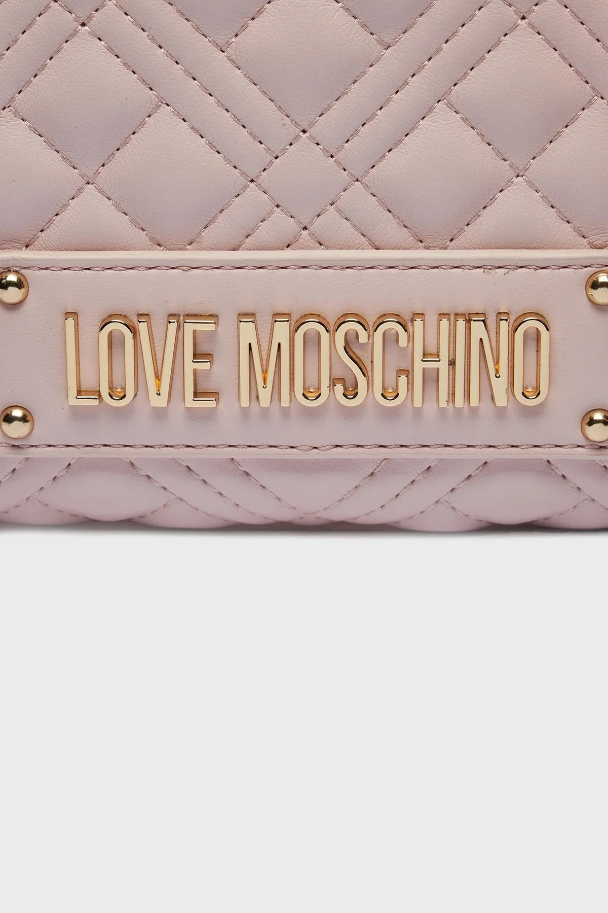 Love Moschino Logolu Ayarlanabilir Zincir Askılı Bayan Çanta JC4013PP1ILA0601 PUDRA - 10