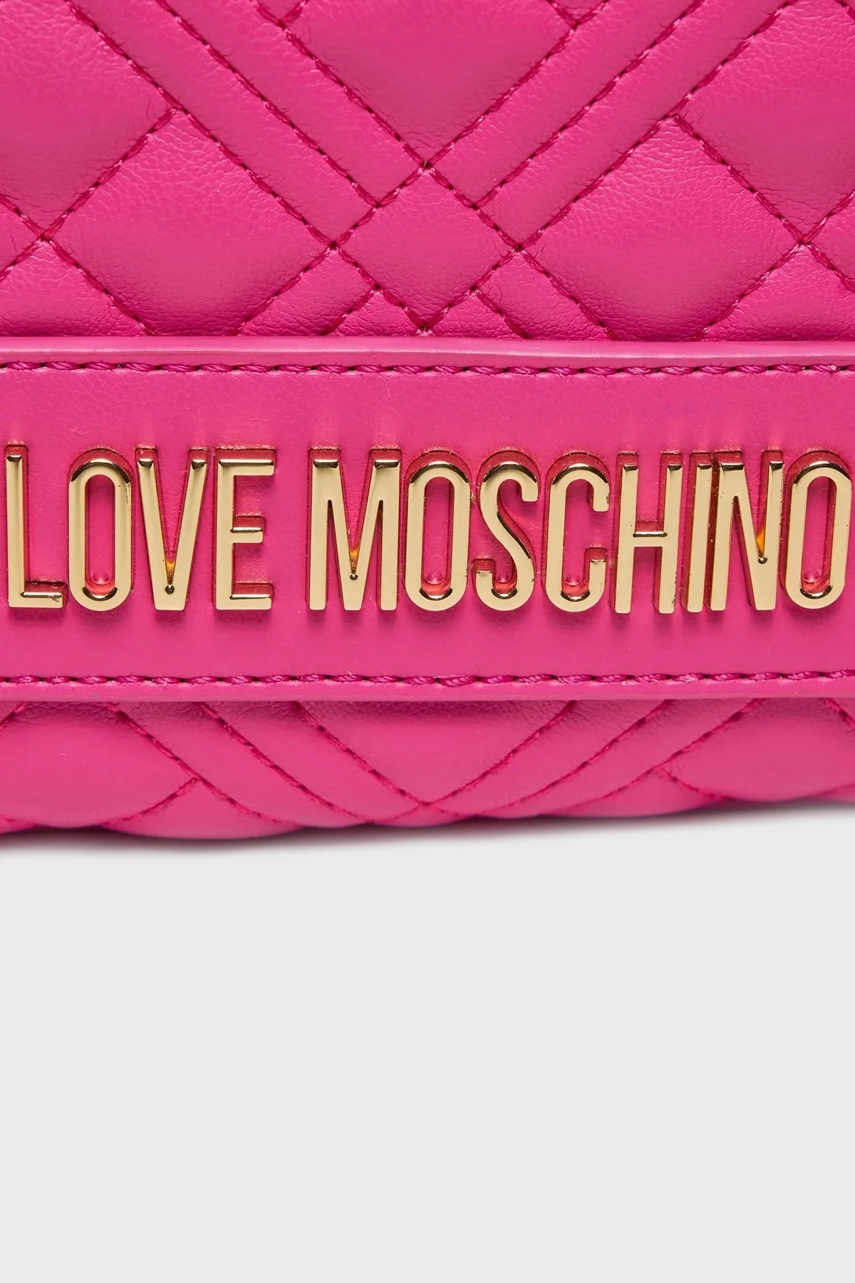 Love Moschino Logolu Ayarlanabilir Zincir Askılı Bayan Çanta JC4013PP1ILA0615 FUŞYA - 5