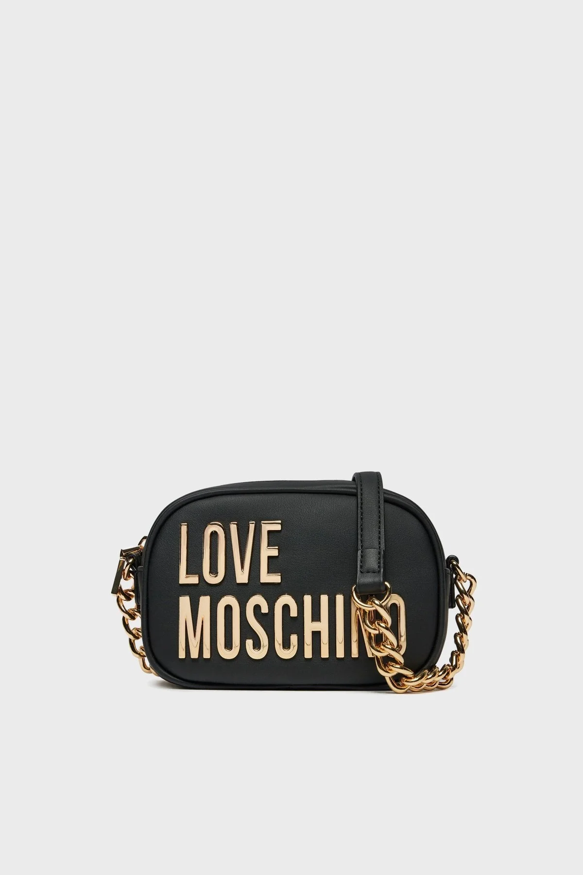 Love Moschino Logolu Ayarlanabilir Zincir Askılı Bayan Çanta JC4026PP1MKD0000 SİYAH - 1
