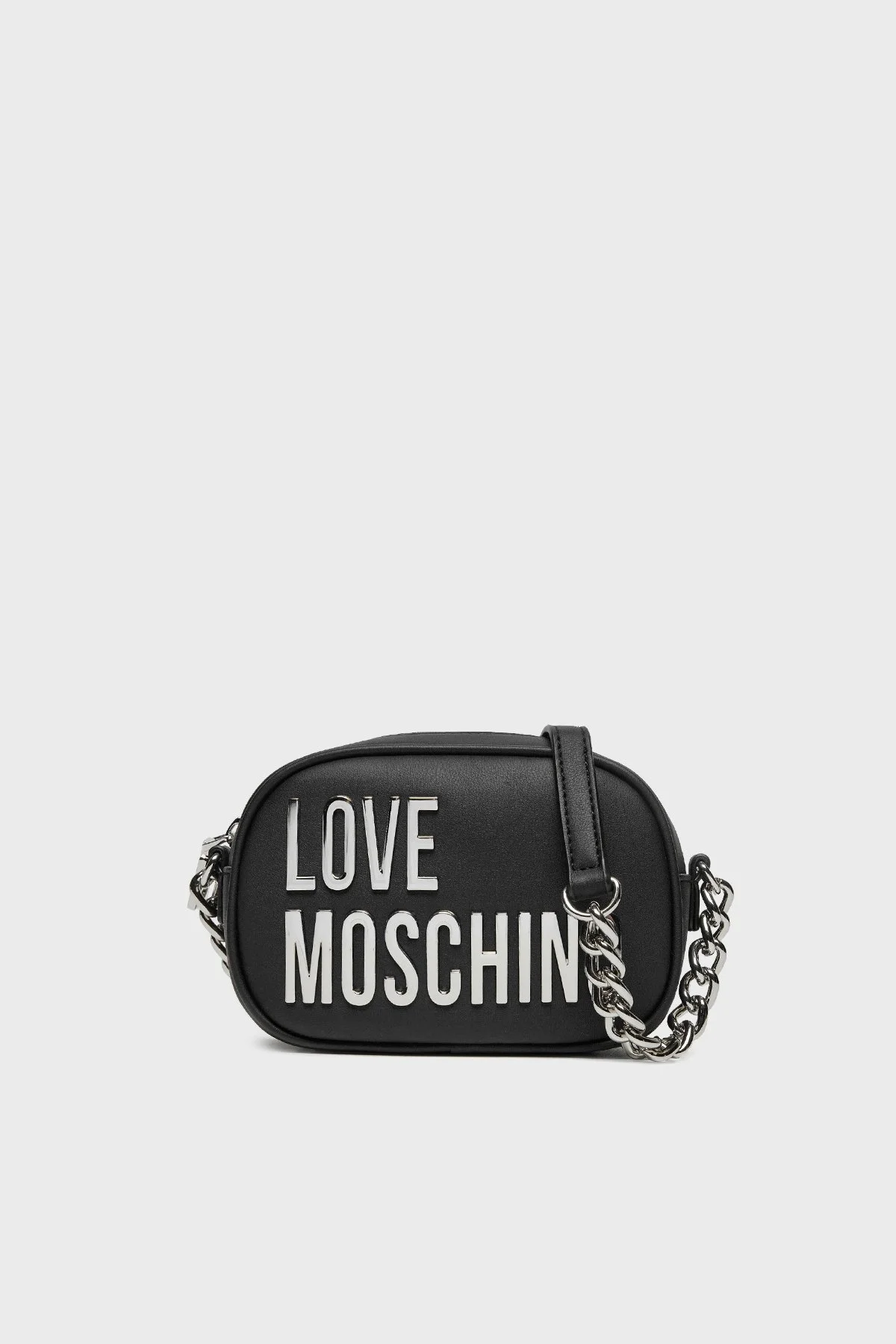 Love Moschino Logolu Ayarlanabilir Zincir Askılı Bayan Çanta JC4026PP1MKD000B SİYAH - 1