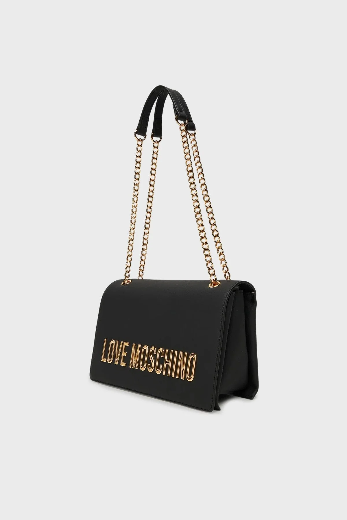Love Moschino Logolu Ayarlanabilir Zincir Askılı Bayan Çanta JC4192PP1NKD0000 SİYAH - 4