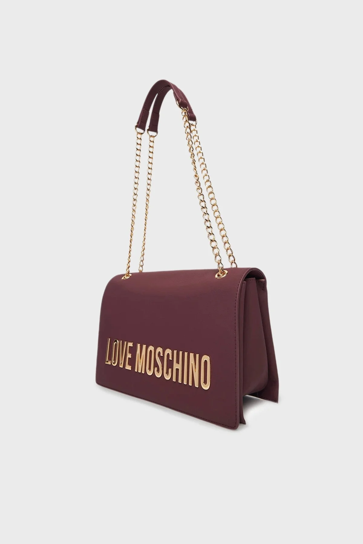Love Moschino Logolu Ayarlanabilir Zincir Askılı Bayan Çanta JC4192PP1NKD0552 MOR - 4