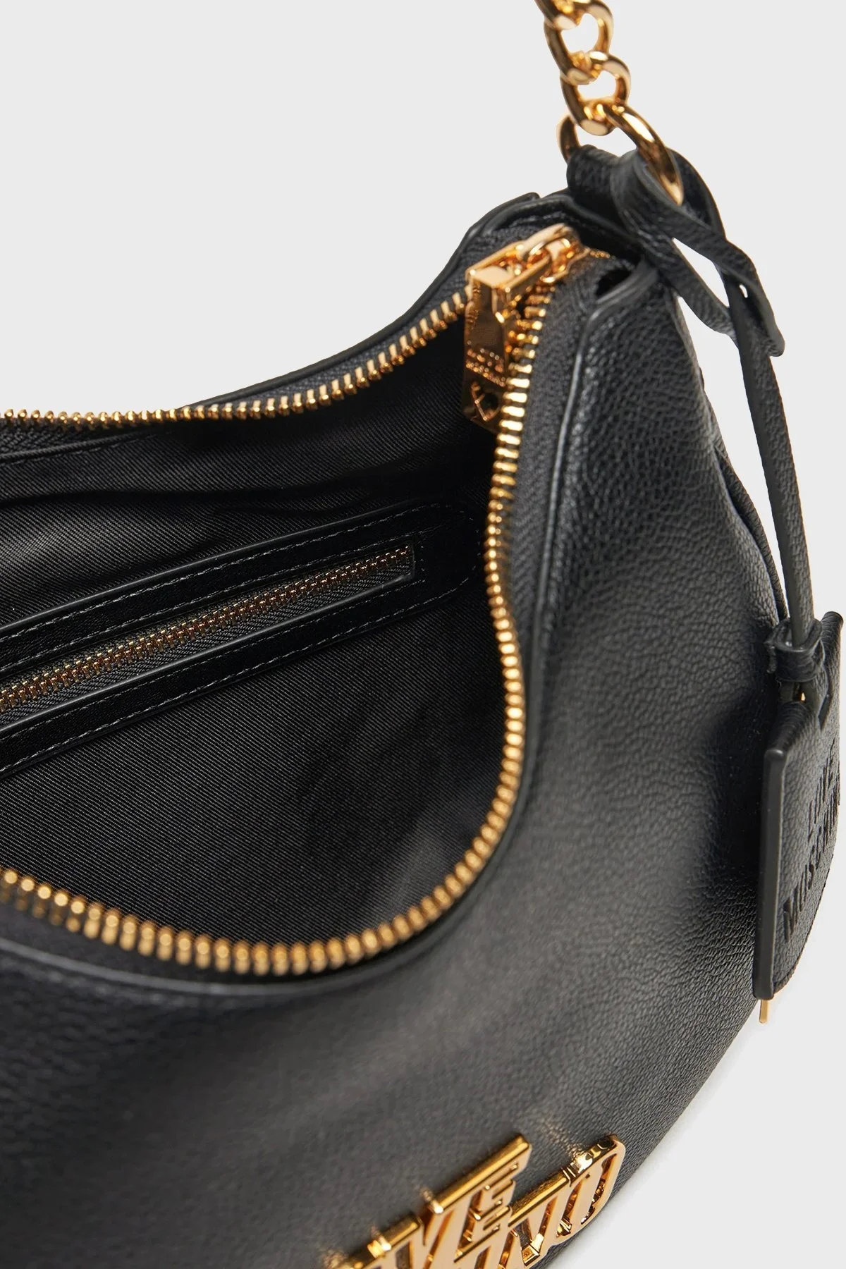 Love Moschino Logolu Ayarlanabilir Zincir Askılı Bayan Çanta JC4335PP0LKO0000 SİYAH - 9