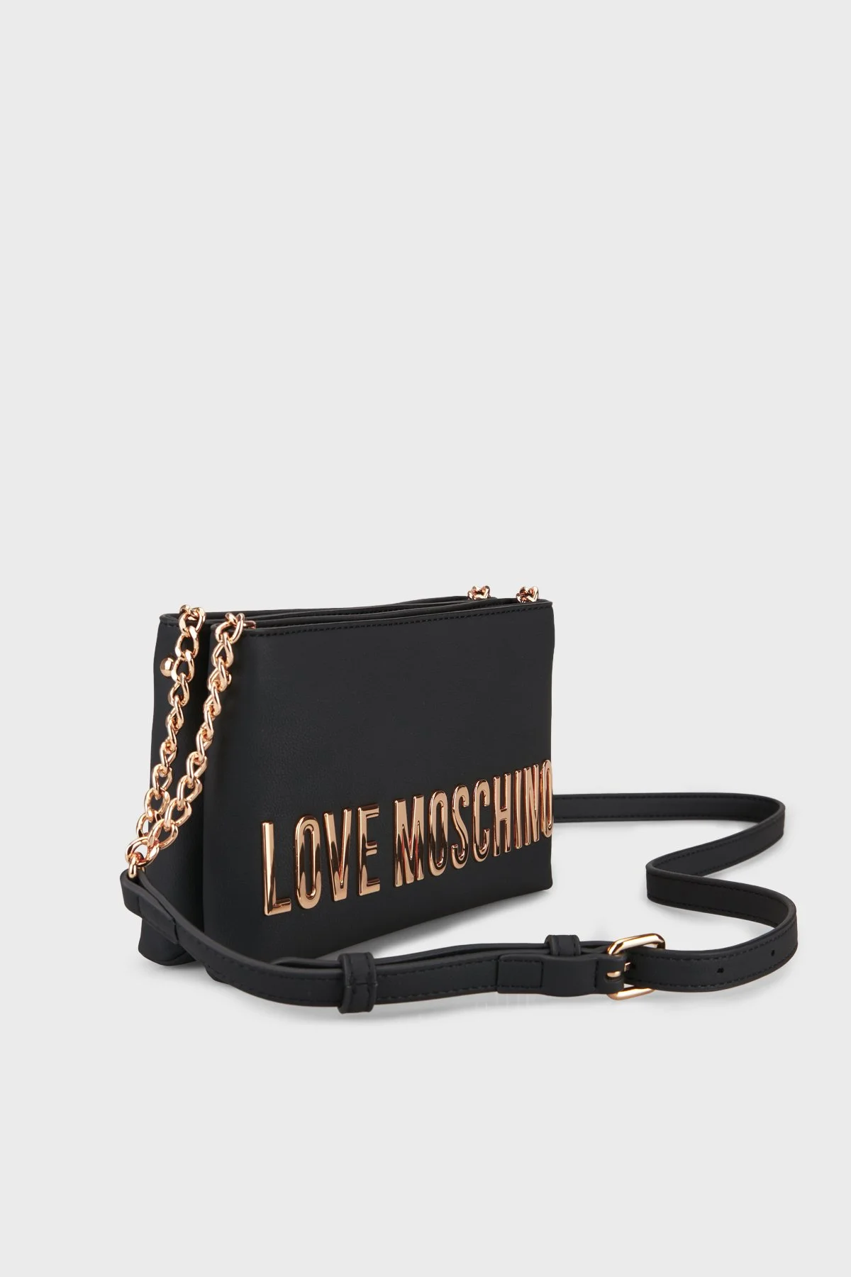 Love Moschino Logolu Ayarlanabilir Zincir Askılı Kadın Çanta JC4110PP1OKD0000 SİYAH - 3