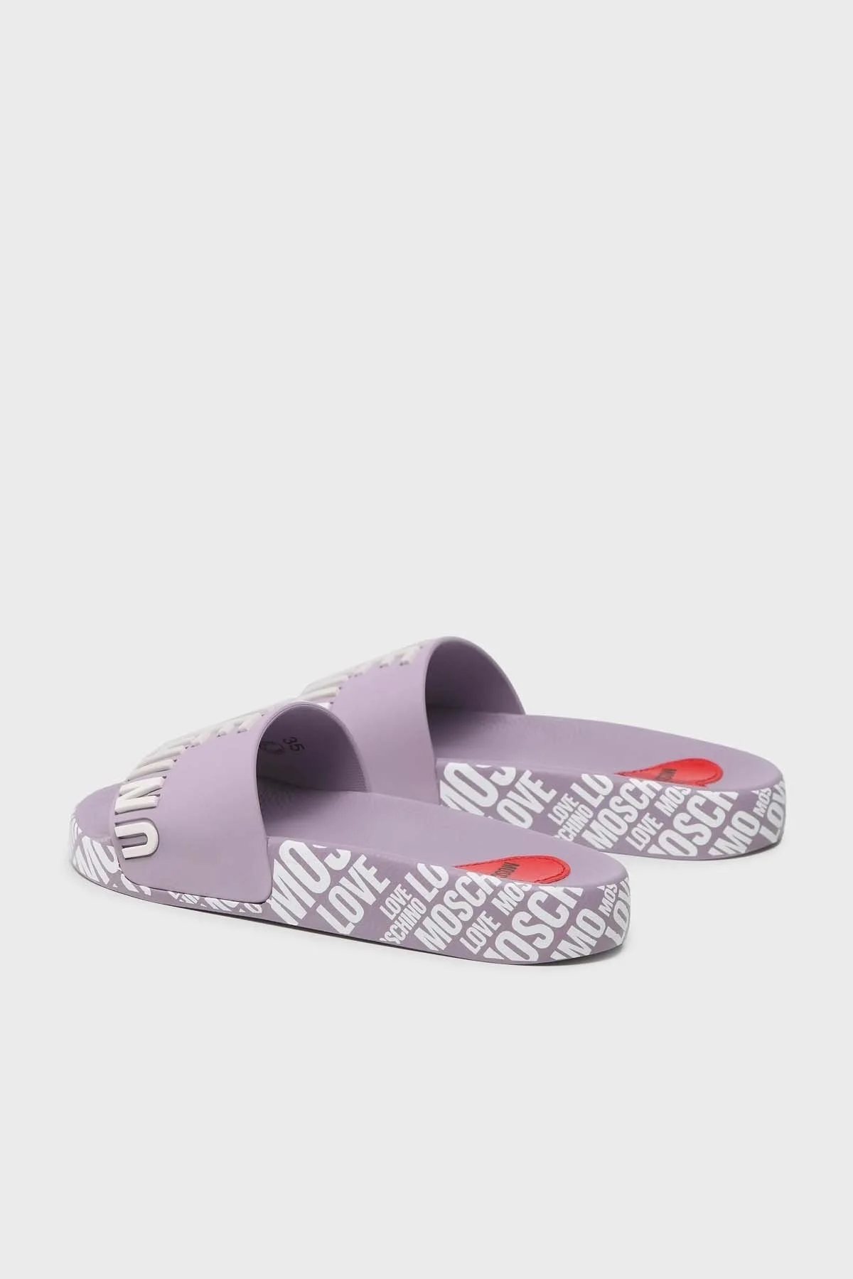 Love Moschino Logolu Bayan Terlik JA28112G1GI17651 LİLA - 3