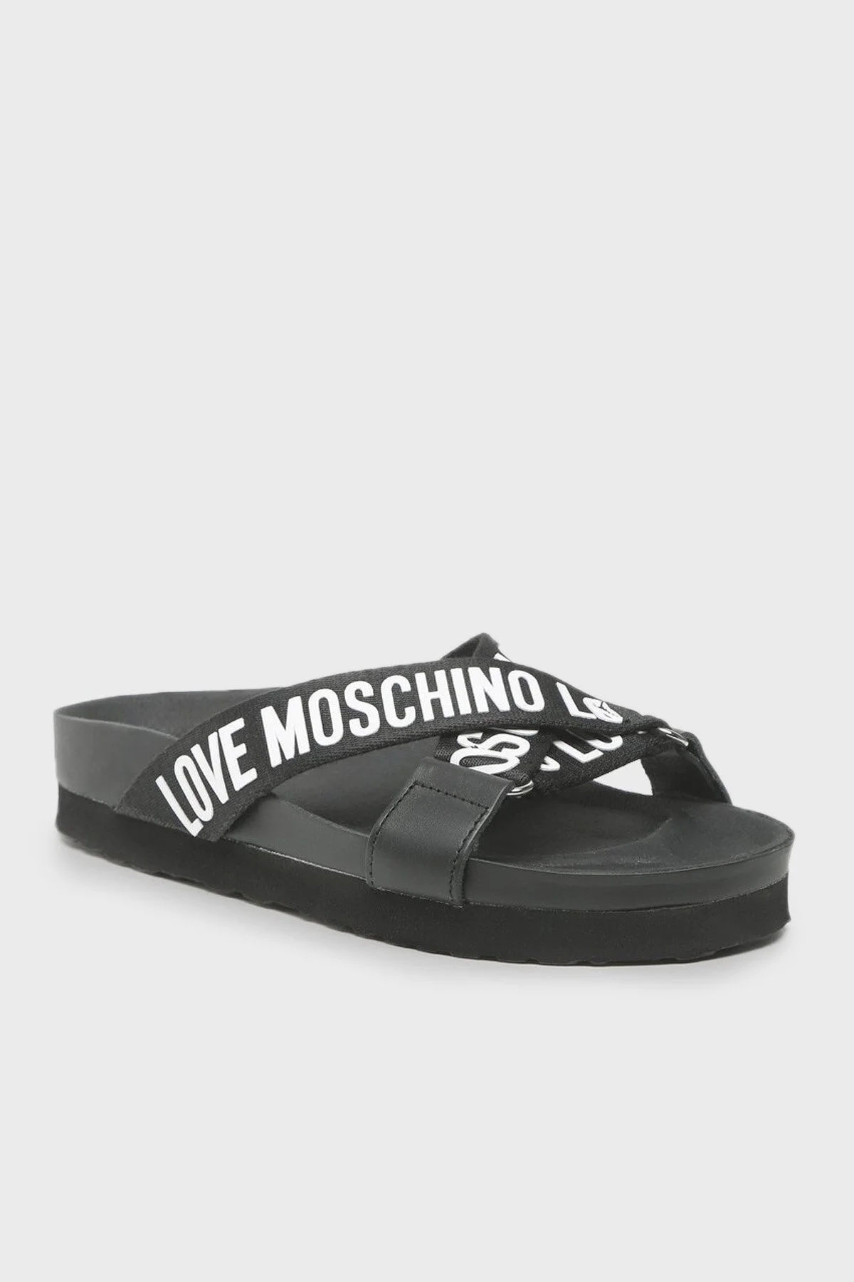 Love Moschino Logolu Bayan Terlik JA28204G1GIX100A SİYAH - 2