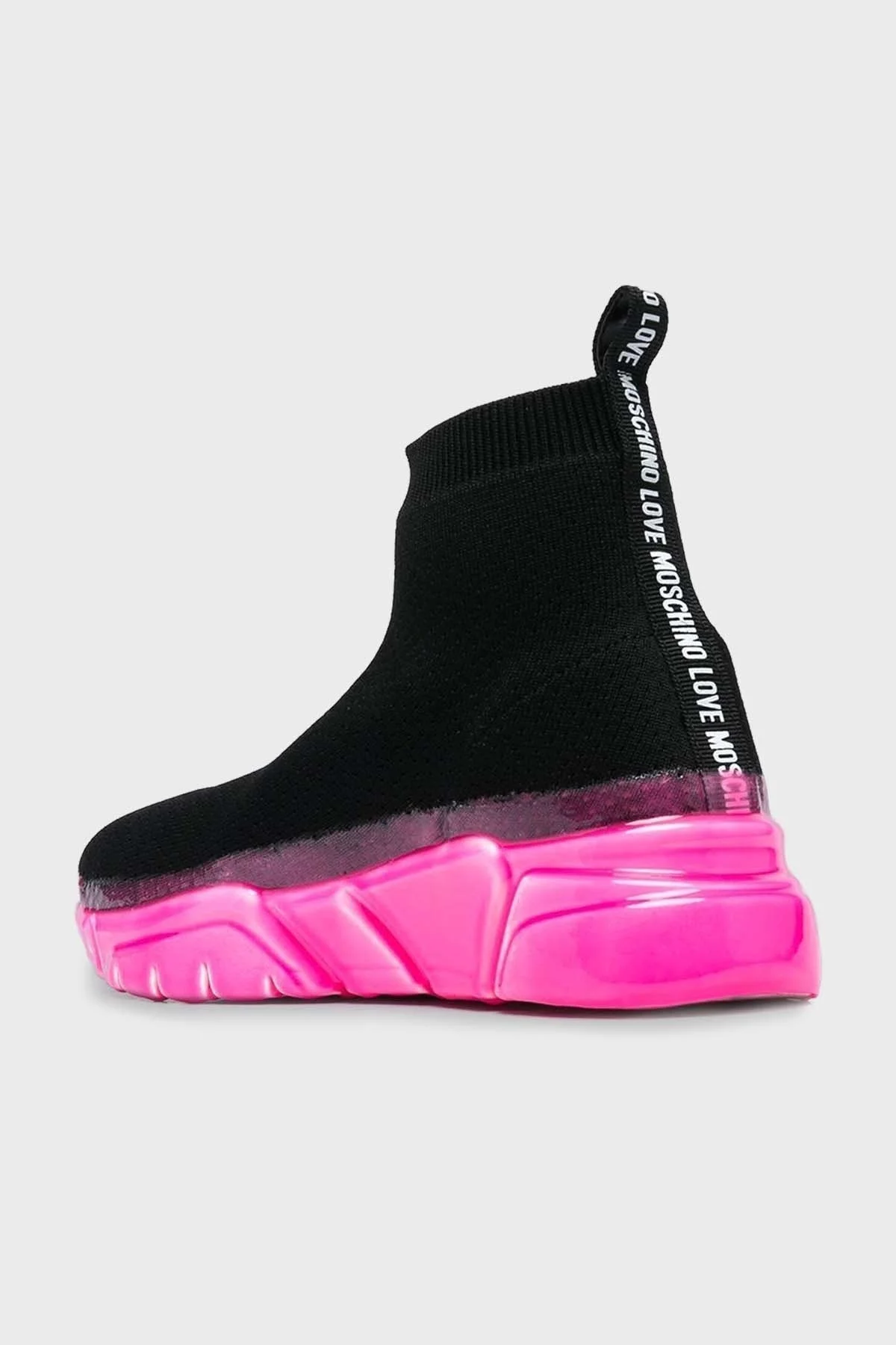 Love Moschino Logolu Bilekli Sneaker Bayan Ayakkabı JA15463G1GIZC00A SİYAH-FUJYA - 3