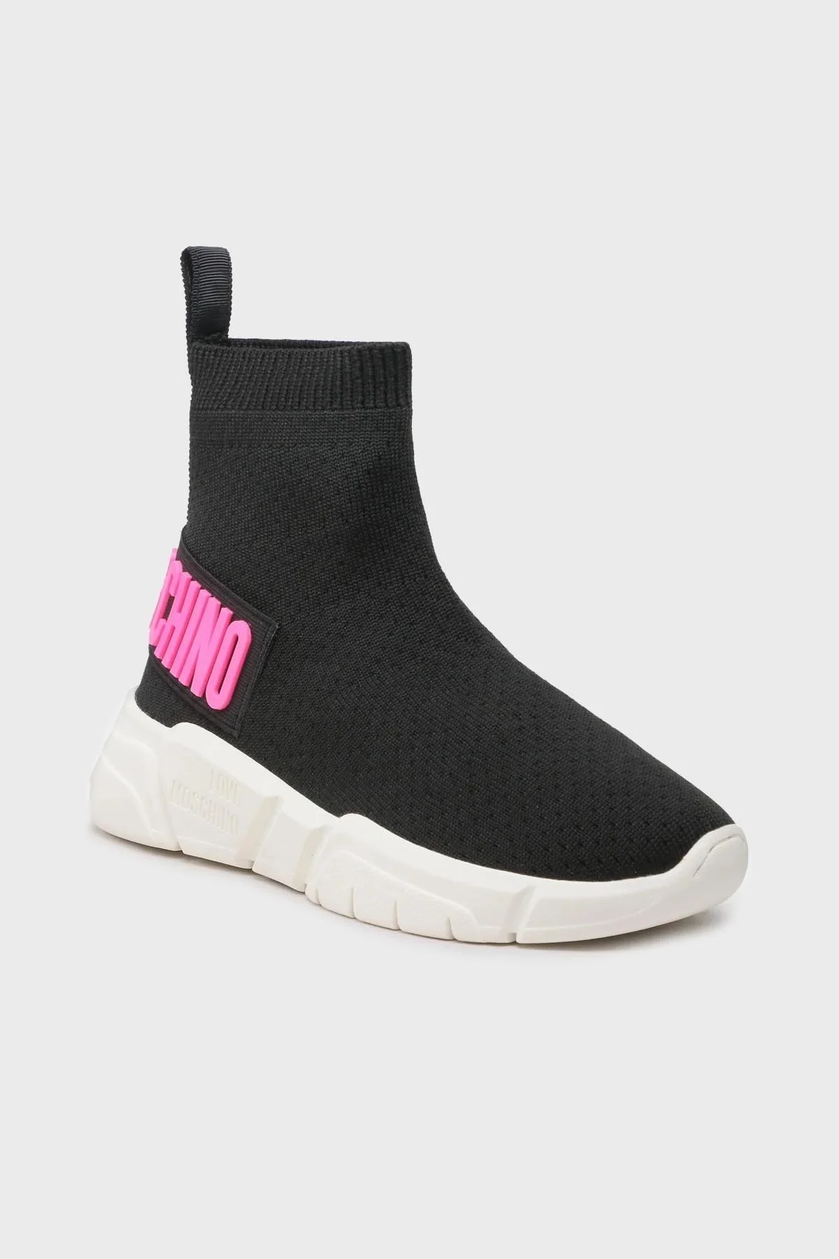 Love Moschino Logolu Bilekli Sneaker Bayan Ayakkabı JA15493G1GIZF00A SİYAH-FUJYA - 2