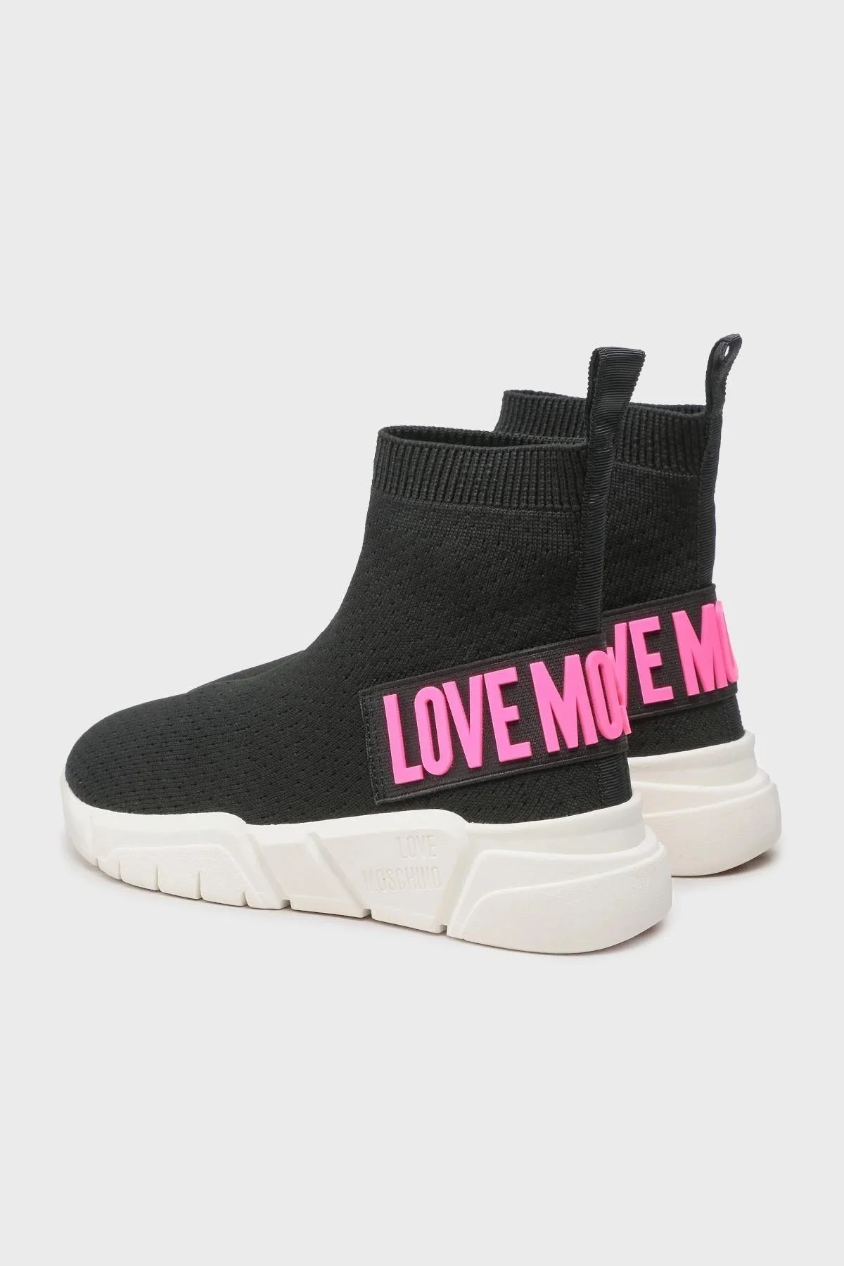 Love Moschino Logolu Bilekli Sneaker Bayan Ayakkabı JA15493G1GIZF00A SİYAH-FUJYA - 3