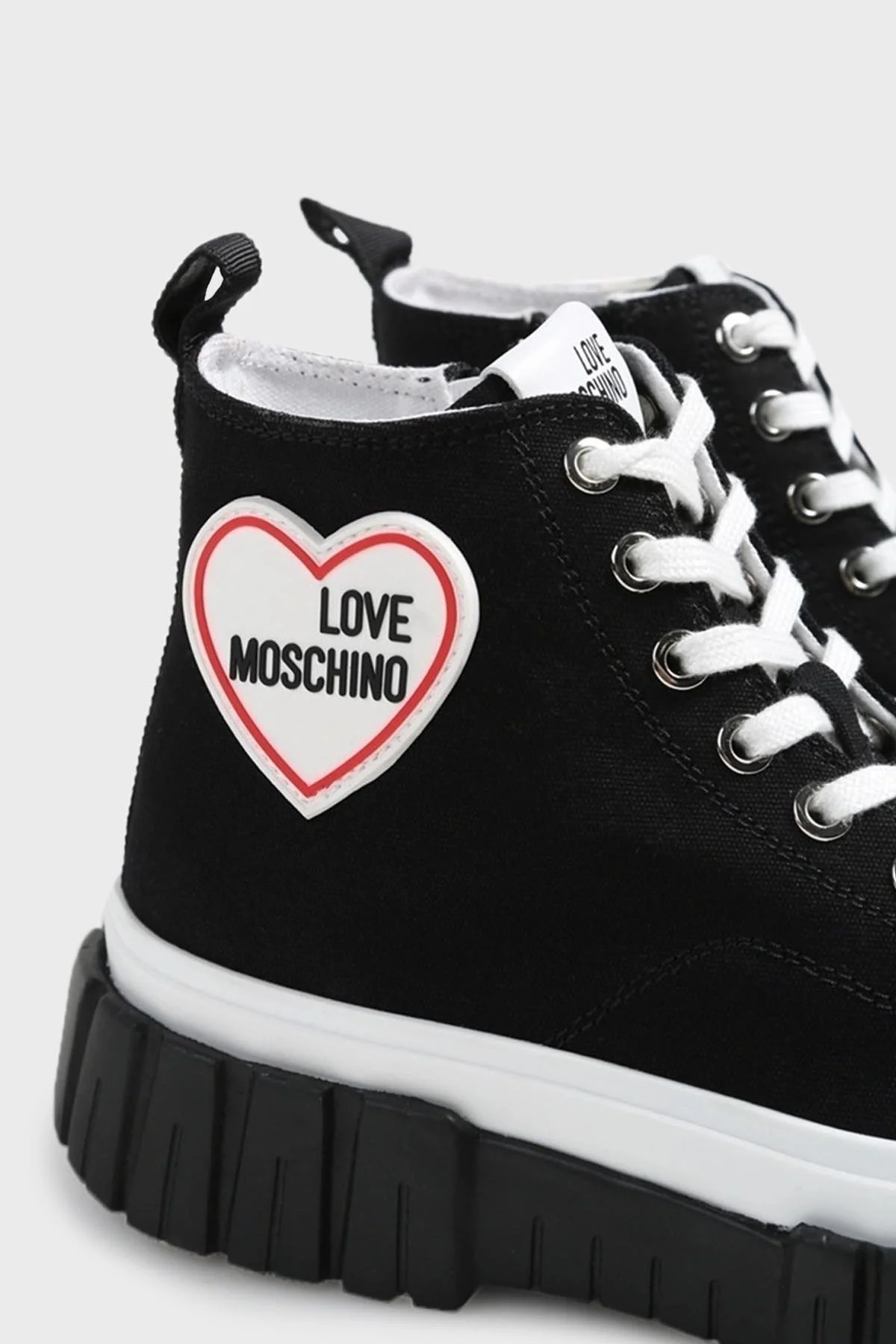 Love Moschino Logolu Bilekli Sneaker Bayan Ayakkabı JA15595G1GJH0000 SİYAH - 4