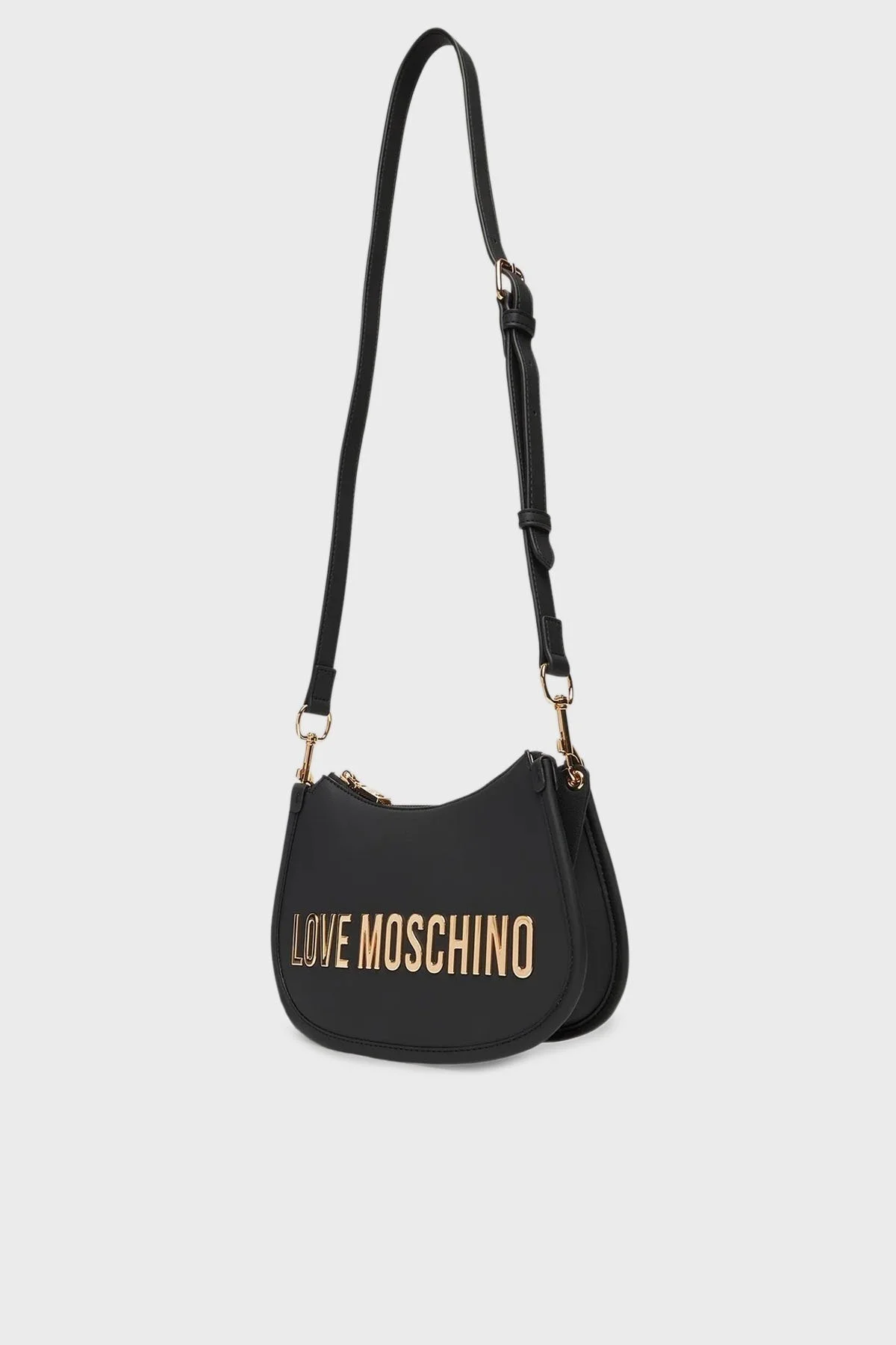 Love Moschino Logolu Çıkarılabilir Askı ve Tutma Saplı Bayan Çanta JC4027PP1NKD0000 SİYAH - 4