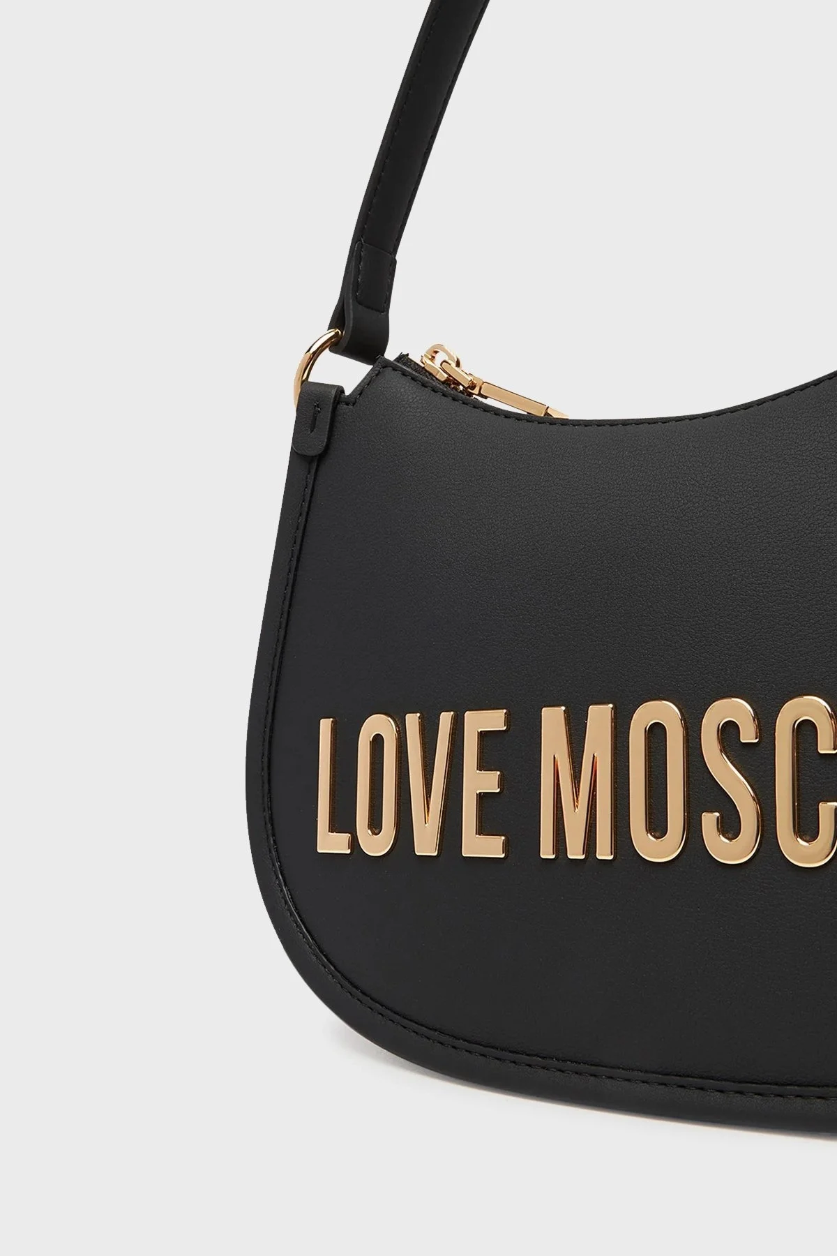 Love Moschino Logolu Çıkarılabilir Askı ve Tutma Saplı Bayan Çanta JC4027PP1NKD0000 SİYAH - 6