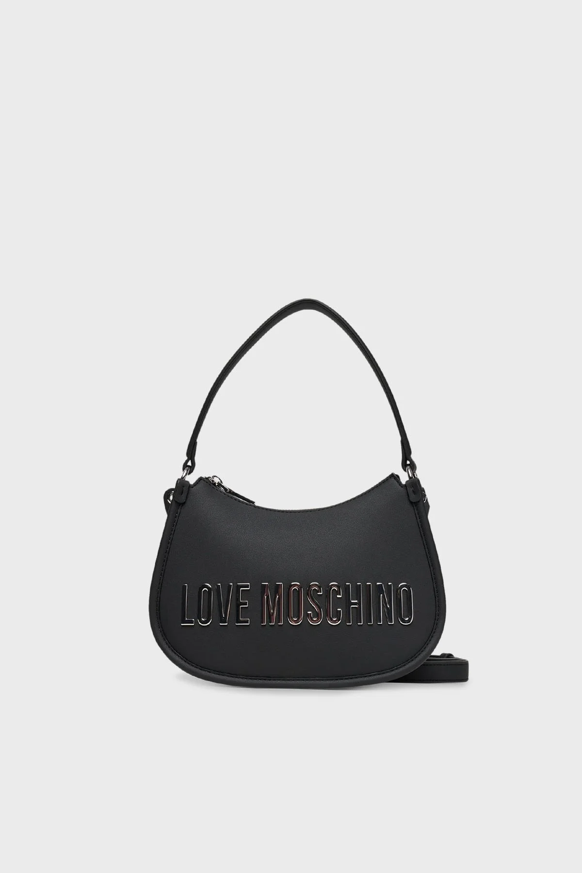 Love Moschino Logolu Çıkarılabilir Askı ve Tutma Saplı Bayan Çanta JC4027PP1NKD000B SİYAH - 1