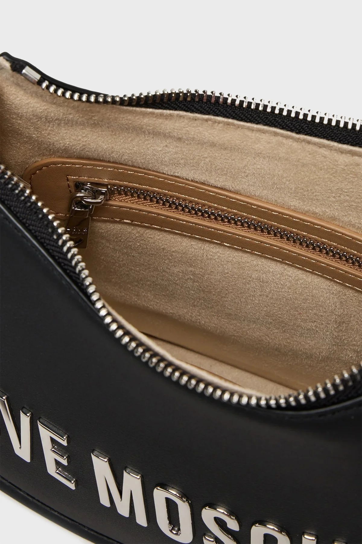 Love Moschino Logolu Çıkarılabilir Askı ve Tutma Saplı Bayan Çanta JC4027PP1NKD000B SİYAH - 5