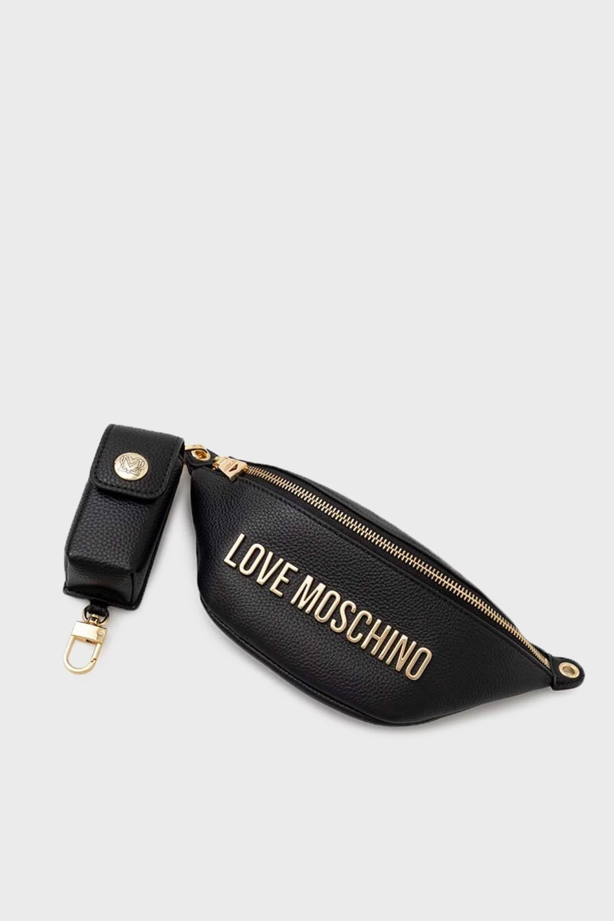 Love Moschino Logolu Çıkarılabilir Askılı Bayan Bel Çantası JC4329PP0GK1000A SİYAH - 3