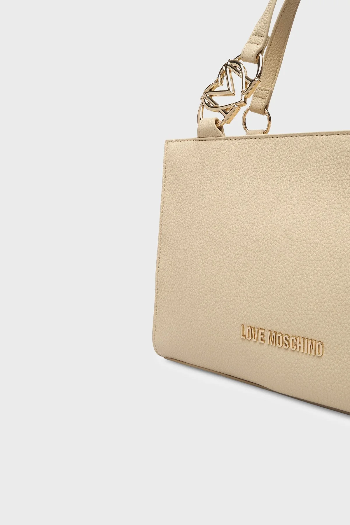 Love Moschino Logolu Çıkarılabilir Askılı Bayan Çanta JC4006PP1OLB0129 BEJ - 5