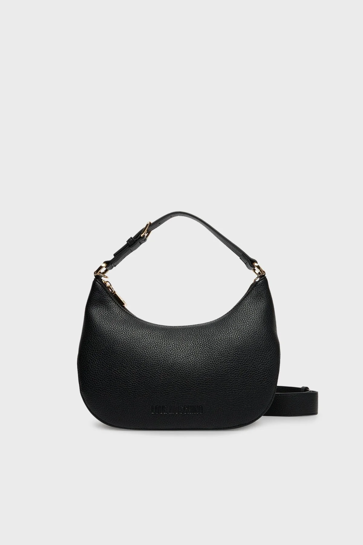 Love Moschino Logolu Çıkarılabilir Askılı Bayan Çanta JC4018PP1NLT0000 SİYAH - 1