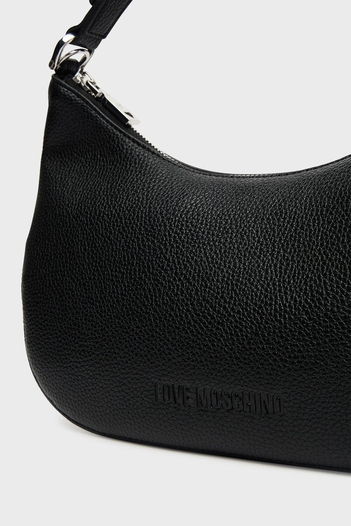 Love Moschino Logolu Çıkarılabilir Askılı Bayan Çanta JC4018PP1NLT000B SİYAH - 6