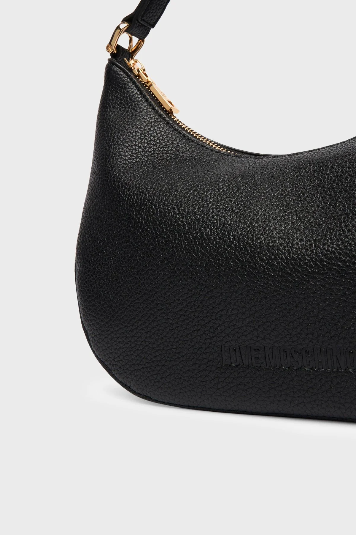 Love Moschino Logolu Çıkarılabilir Askılı Bayan Çanta JC4018PP1OLT0000 SİYAH - 7