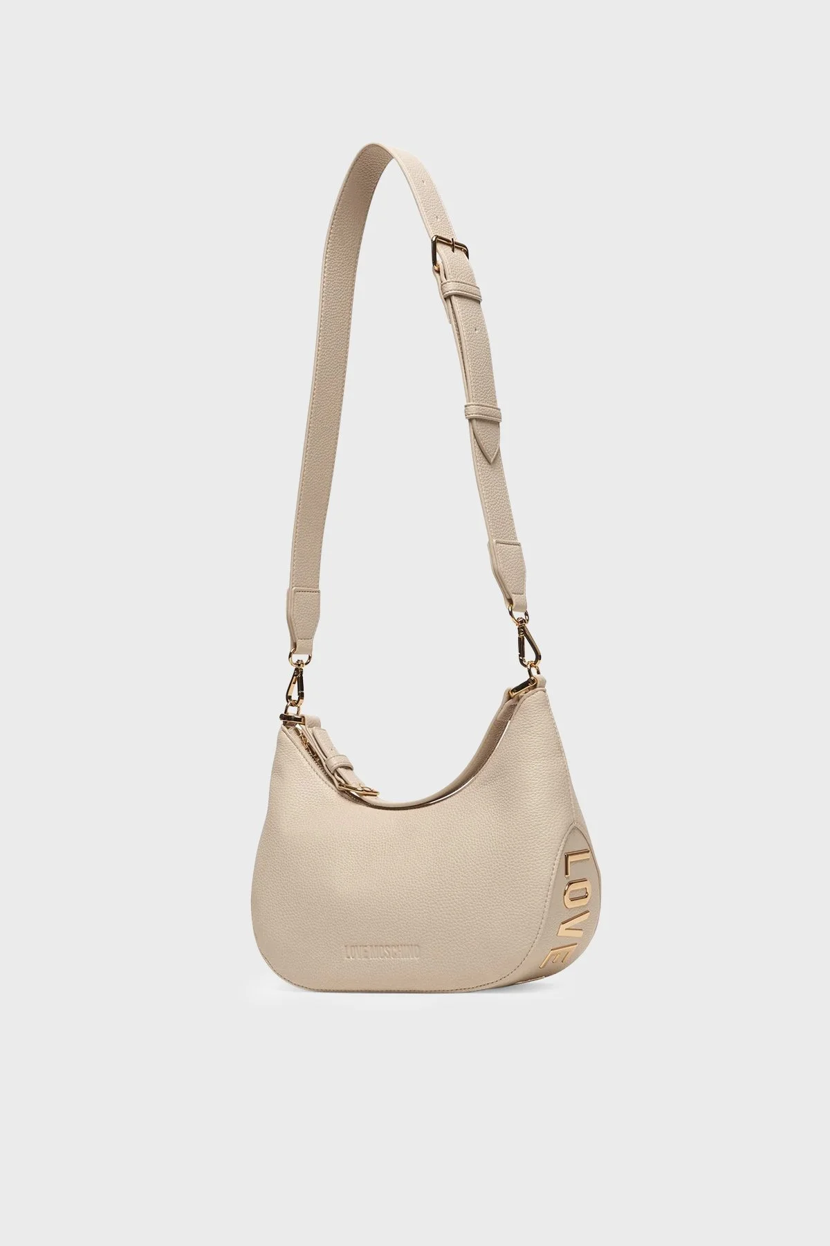 Love Moschino Logolu Çıkarılabilir Askılı Bayan Çanta JC4018PP1OLT0110 KREM - 4