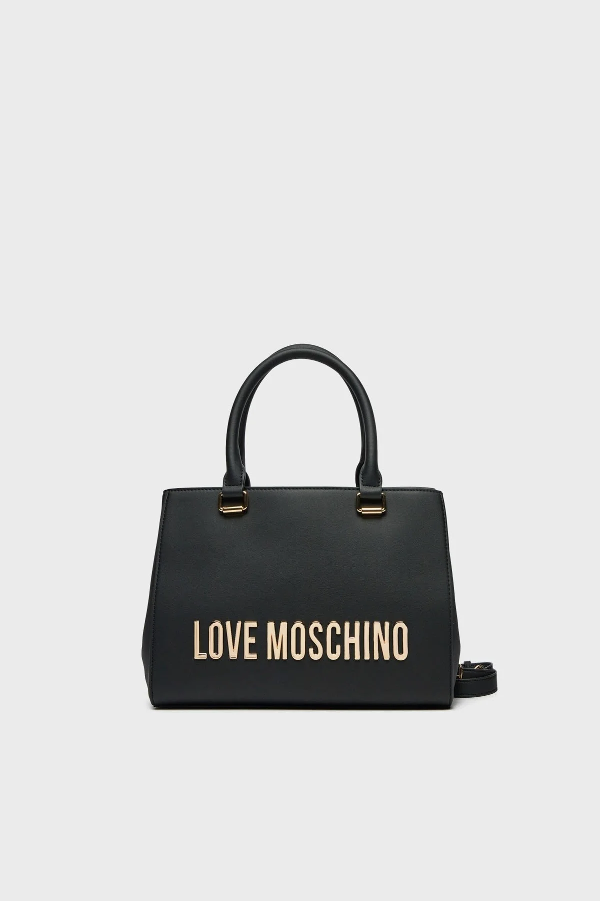 Love Moschino Logolu Çıkarılabilir Askılı Bayan Çanta JC4022PP1LKD0000 SİYAH - 5