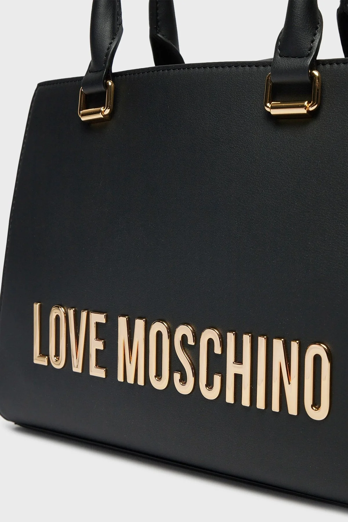 Love Moschino Logolu Çıkarılabilir Askılı Bayan Çanta JC4022PP1LKD0000 SİYAH - 7