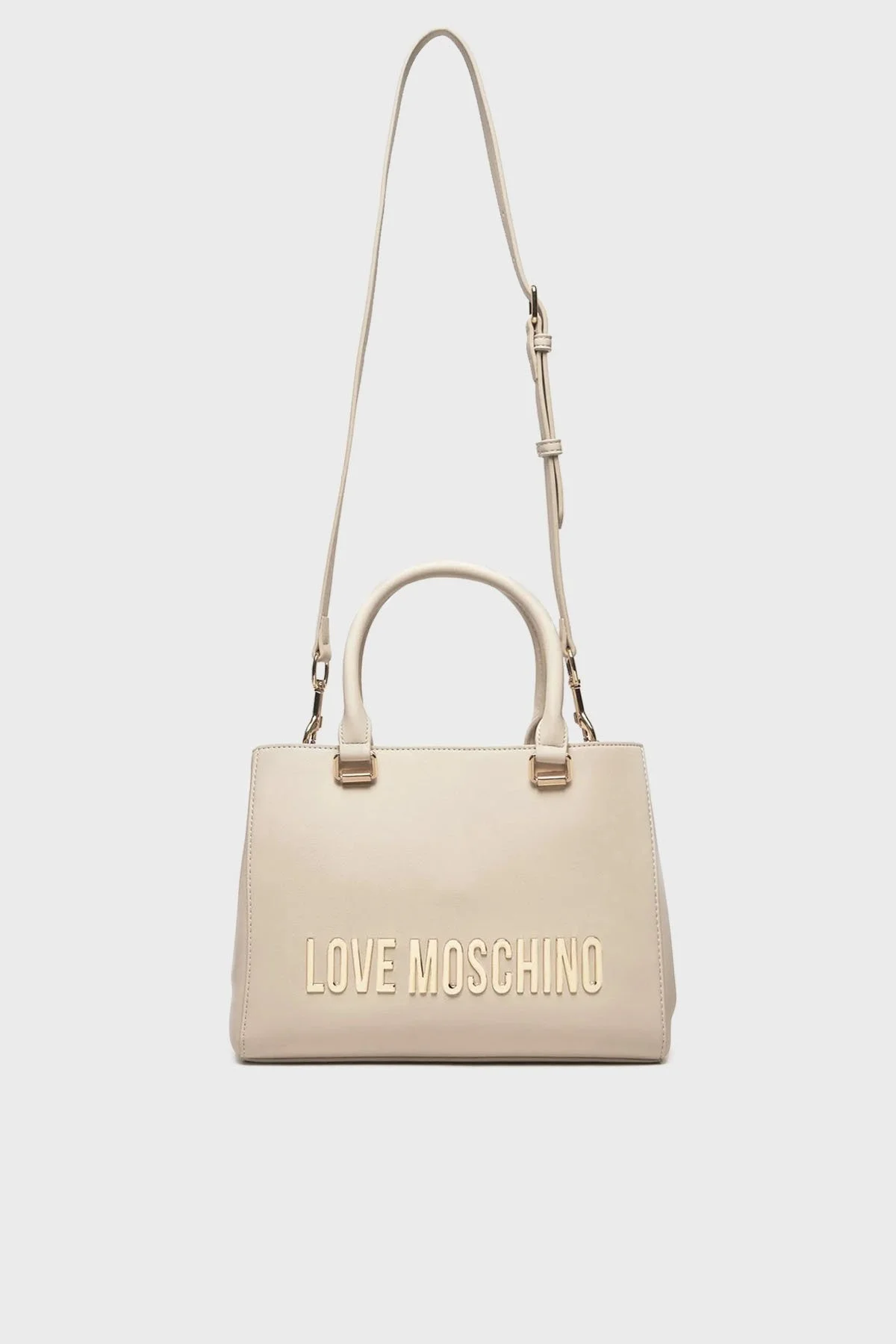 Love Moschino Logolu Çıkarılabilir Askılı Bayan Çanta JC4022PP1LKD0110 TAŞ - 10