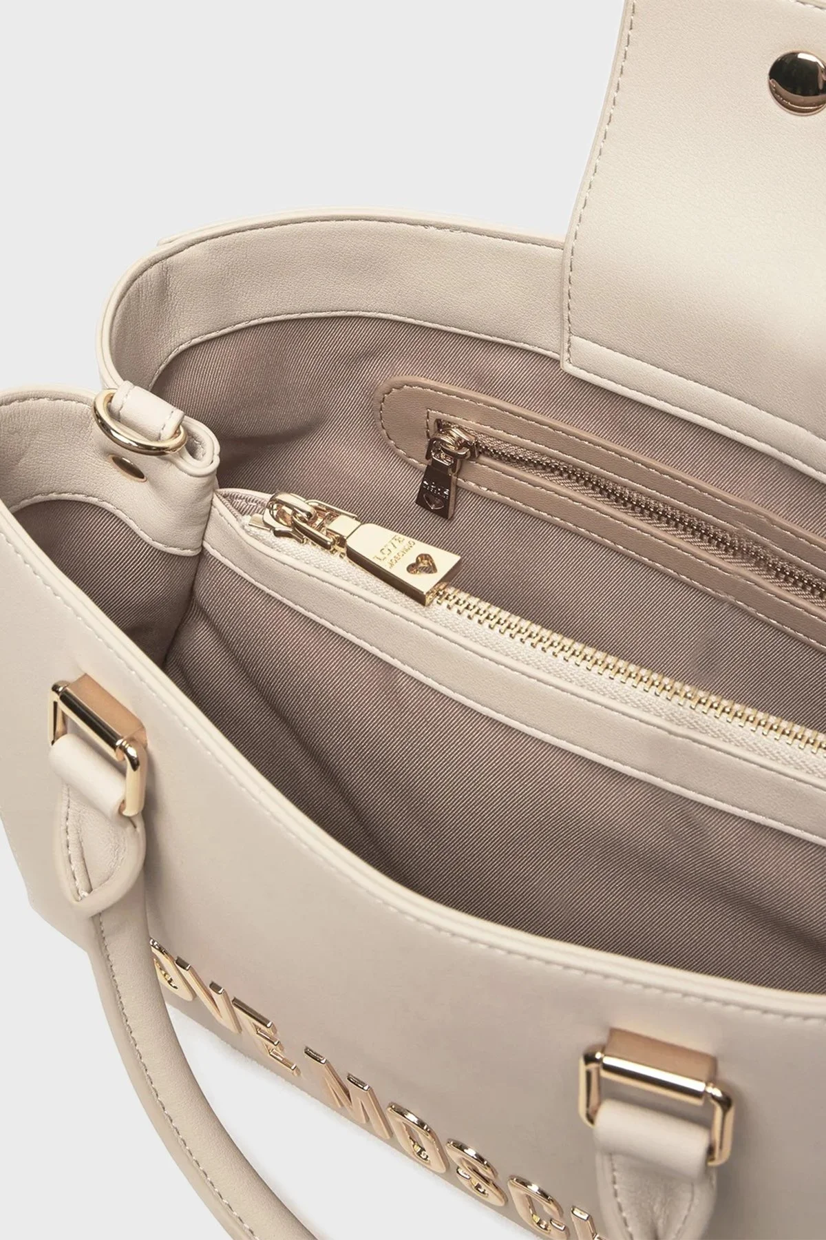 Love Moschino Logolu Çıkarılabilir Askılı Bayan Çanta JC4022PP1LKD0110 TAŞ - 11