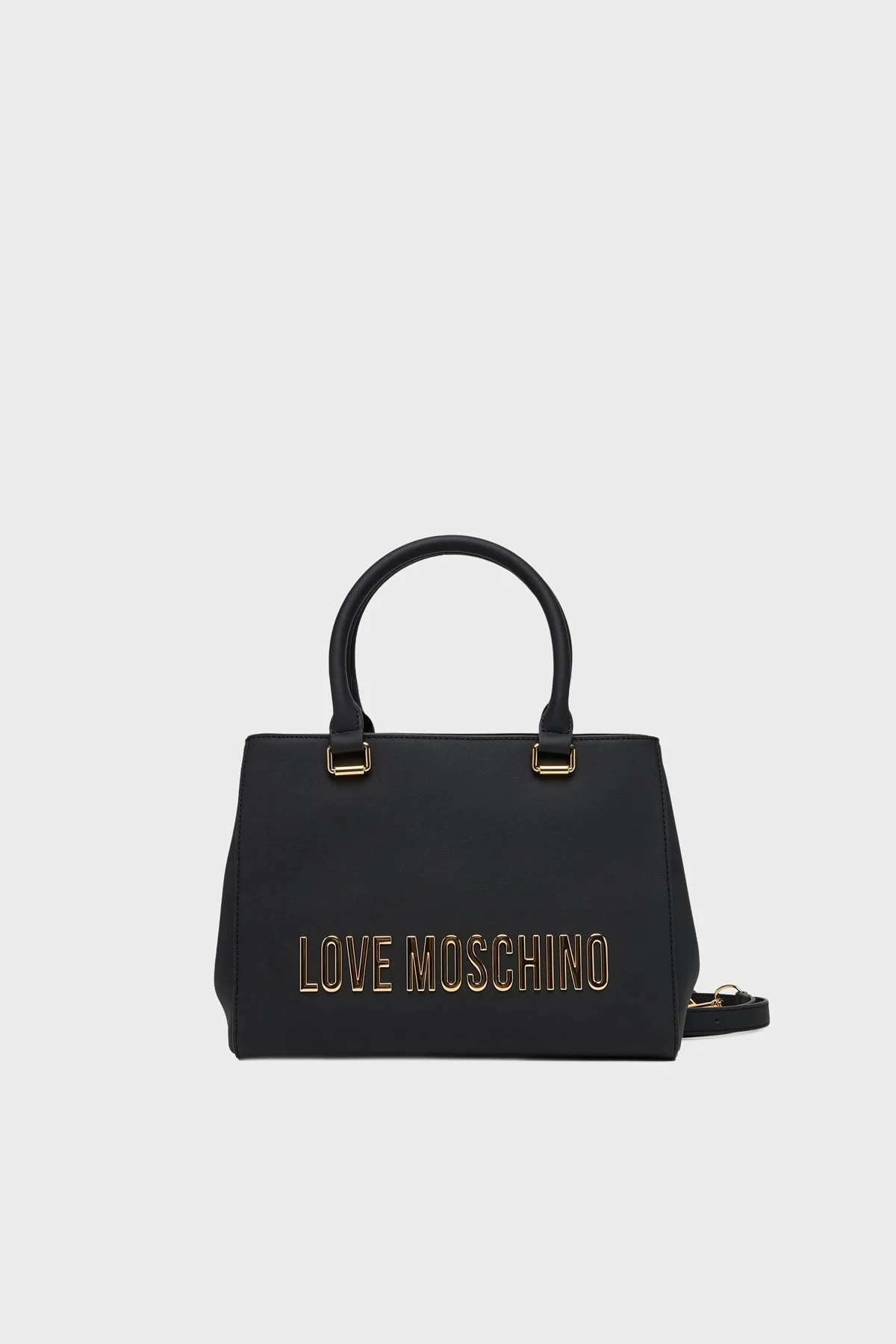 Love Moschino Logolu Çıkarılabilir Askılı Bayan Çanta JC4022PP1NKD0000 SİYAH - 1