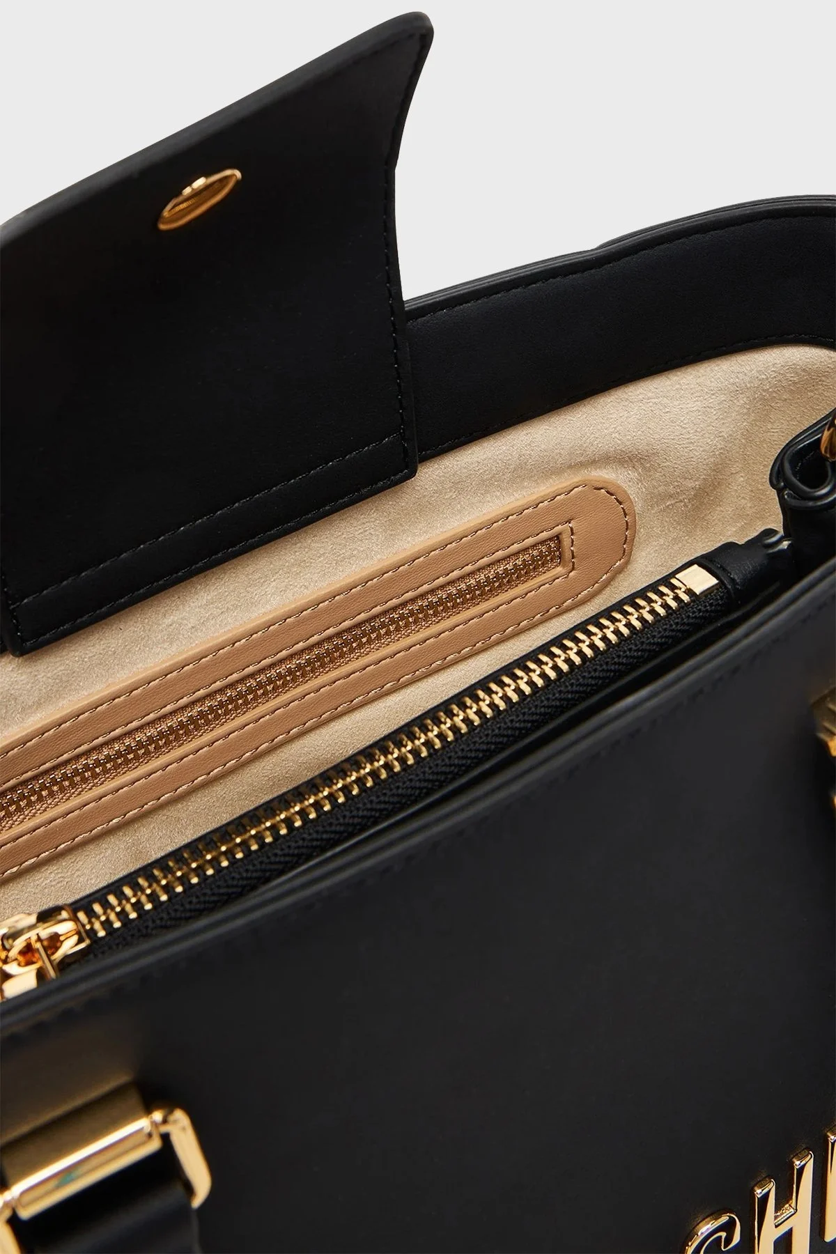 Love Moschino Logolu Çıkarılabilir Askılı Bayan Çanta JC4022PP1NKD0000 SİYAH - 4