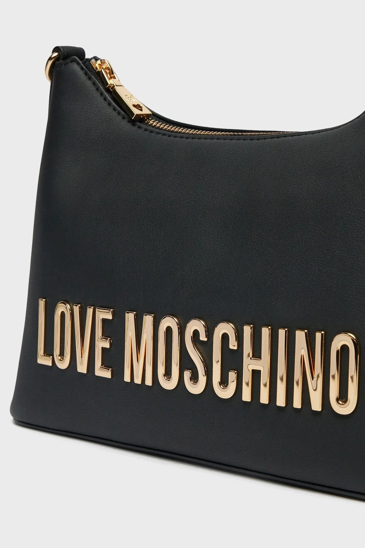 Love Moschino Logolu Çıkarılabilir Askılı Bayan Çanta JC4025PP1MKD0000 SİYAH - 4