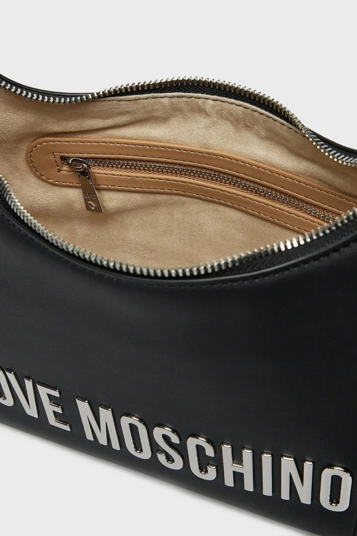 Love Moschino Logolu Çıkarılabilir Askılı Bayan Çanta JC4025PP1MKD000B SİYAH - 3