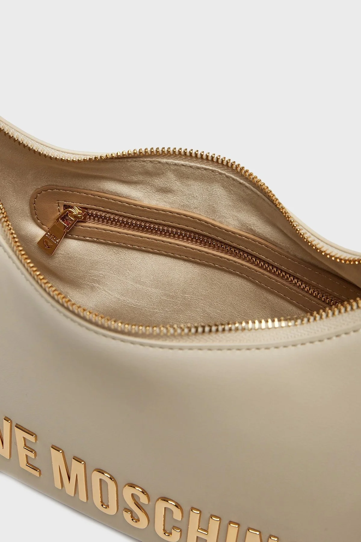 Love Moschino Logolu Çıkarılabilir Askılı Bayan Çanta JC4025PP1MKD0110 KREM - 3