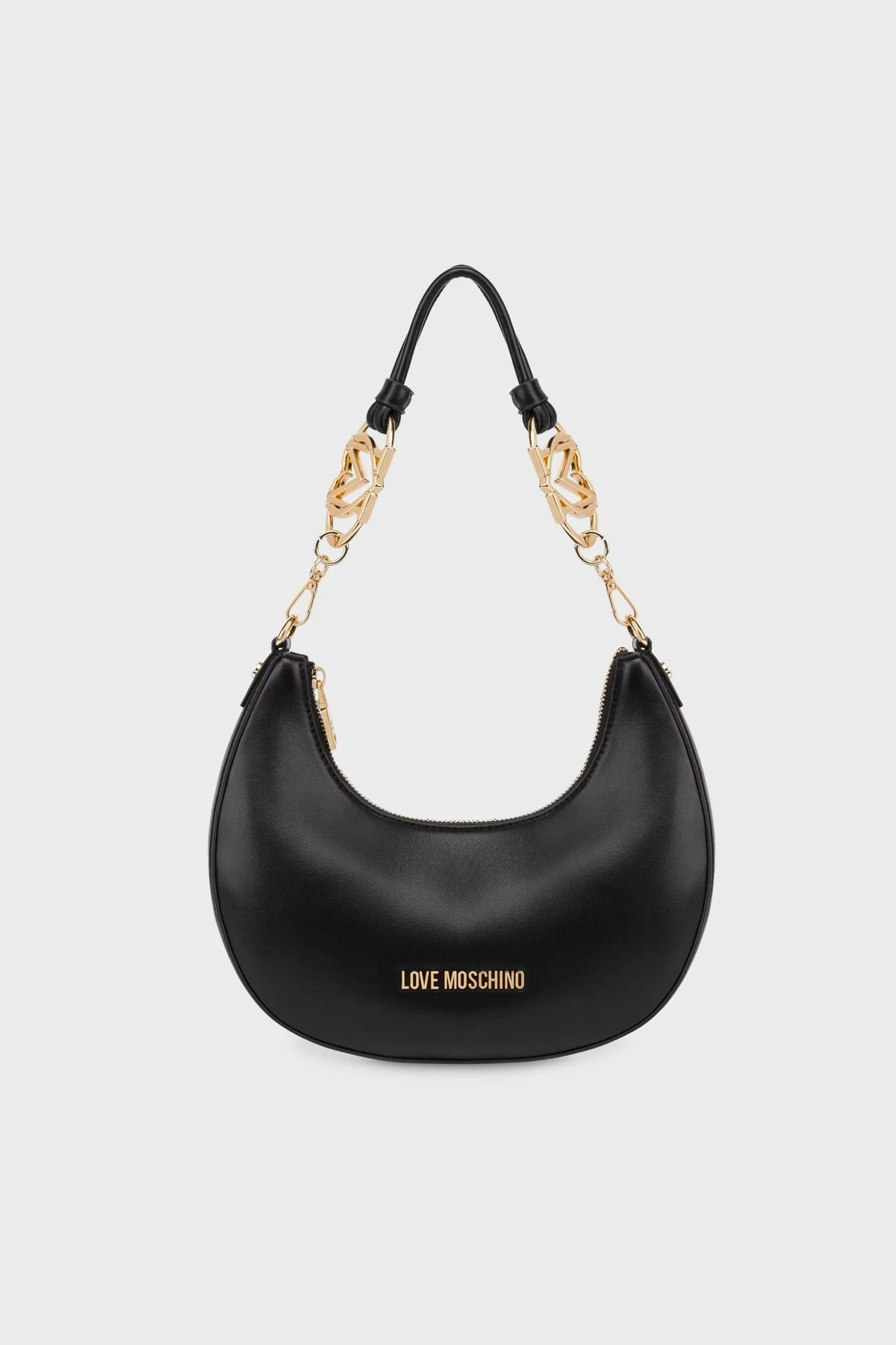 Love Moschino Logolu Çıkarılabilir Askılı Bayan Çanta JC4048PP1MLF0000 SİYAH - 1