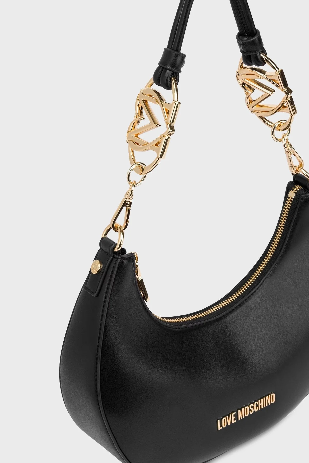 Love Moschino Logolu Çıkarılabilir Askılı Bayan Çanta JC4048PP1MLF0000 SİYAH - 4