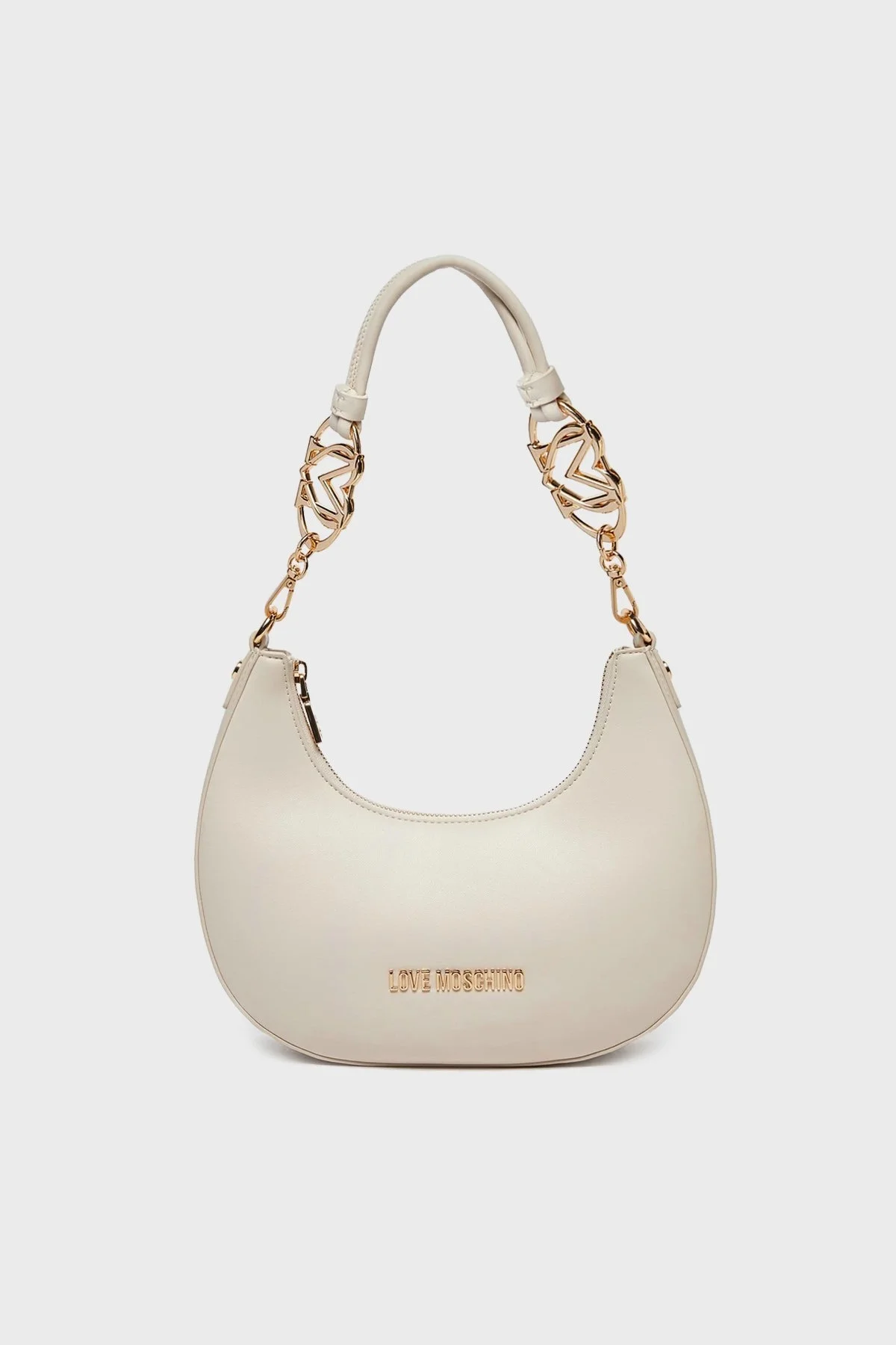Love Moschino Logolu Çıkarılabilir Askılı Bayan Çanta JC4048PP1MLF0110 KREM - 1