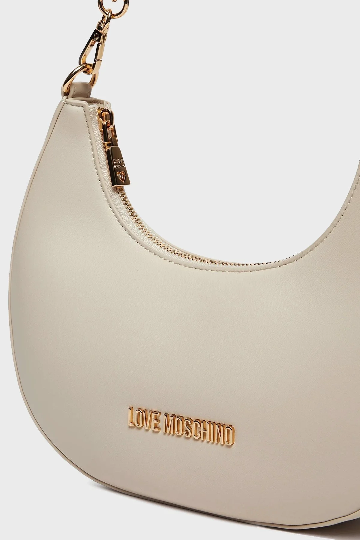Love Moschino Logolu Çıkarılabilir Askılı Bayan Çanta JC4048PP1MLF0110 KREM - 4