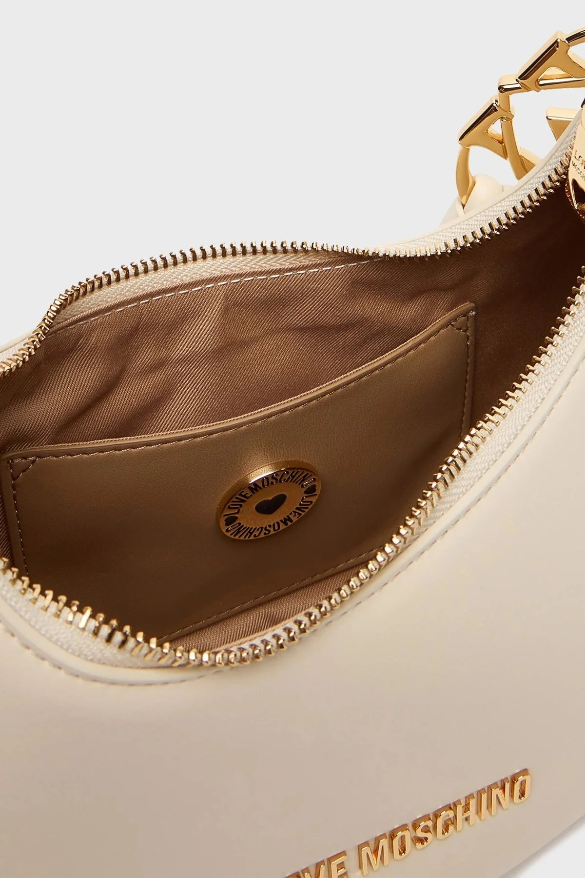 Love Moschino Logolu Çıkarılabilir Askılı Bayan Çanta JC4048PP1NLF0110 BEJ - 4