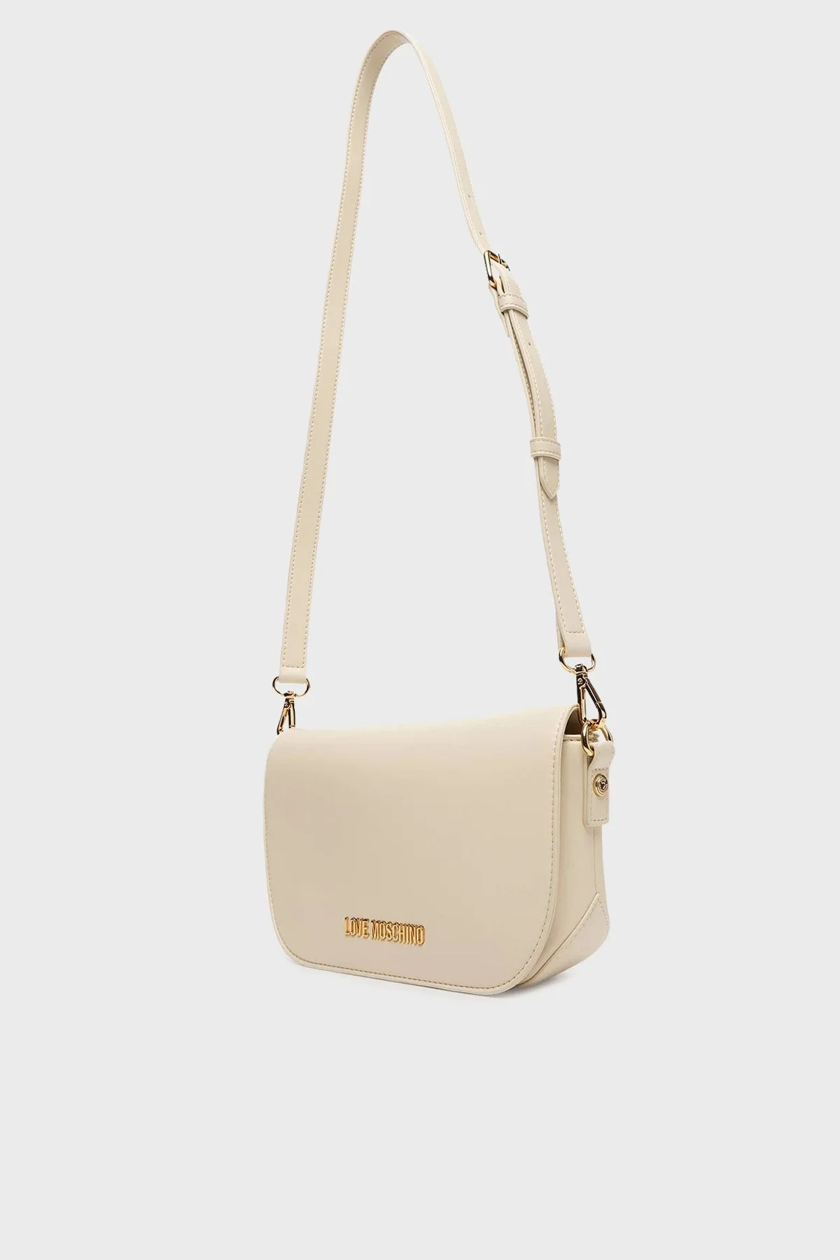 Love Moschino Logolu Çıkarılabilir Askılı Bayan Çanta JC4049PP1NLF0110 BEJ - 3