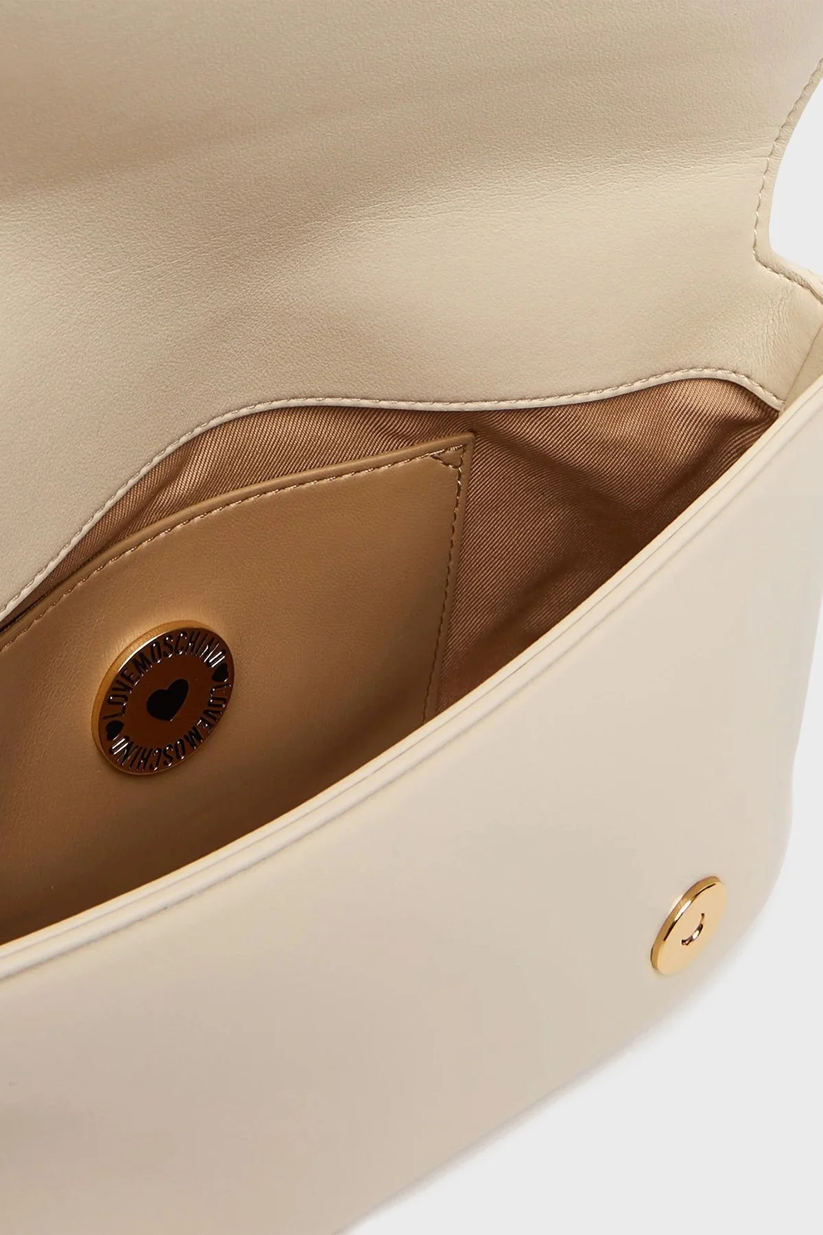 Love Moschino Logolu Çıkarılabilir Askılı Bayan Çanta JC4049PP1NLF0110 BEJ - 4