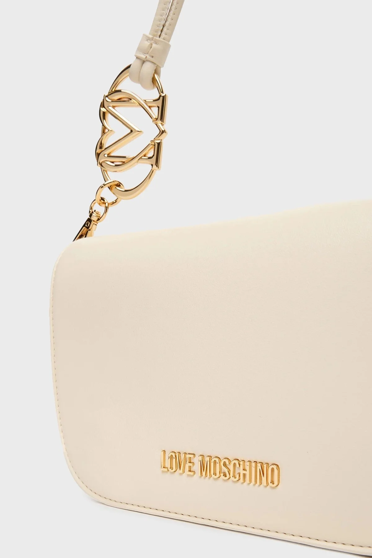 Love Moschino Logolu Çıkarılabilir Askılı Bayan Çanta JC4049PP1NLF0110 BEJ - 5